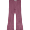 Ribbed Flare Leggings, Purple - Leggings - 1 - thumbnail