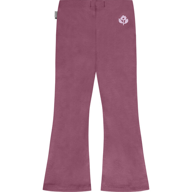 Ribbed Flare Leggings, Purple - Leggings - 2