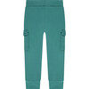 Cargo Drawstring SweatPant, Turquoise - Sweatpants - 2