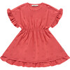 Eyelet Dress, Red - Dresses - 1 - thumbnail