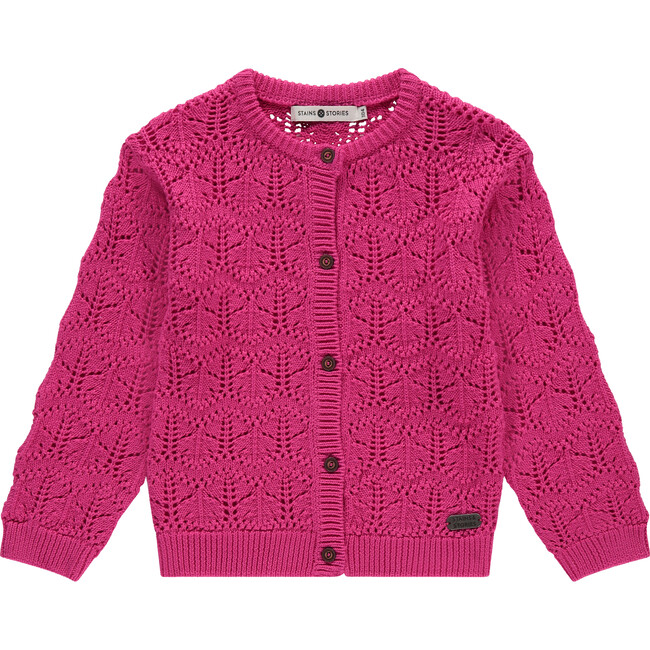 Knit Cardigan, Pink