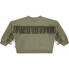 Y'ALL Crew Neck Pullover Sweatshirt, Olive Green - Sweatshirts - 2