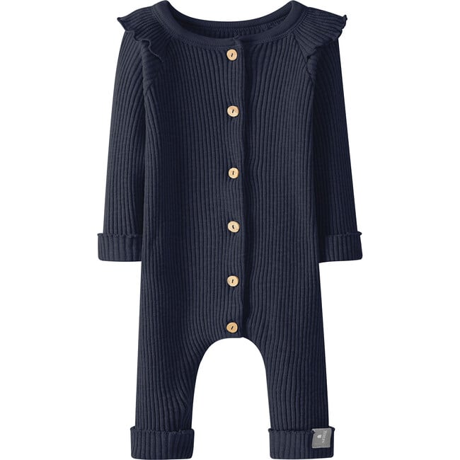 Ruffle Jumpsuit, Navy
