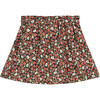 All-Over Floral Print Drawstring Waist Skirt, Multicolors - Skirts - 2