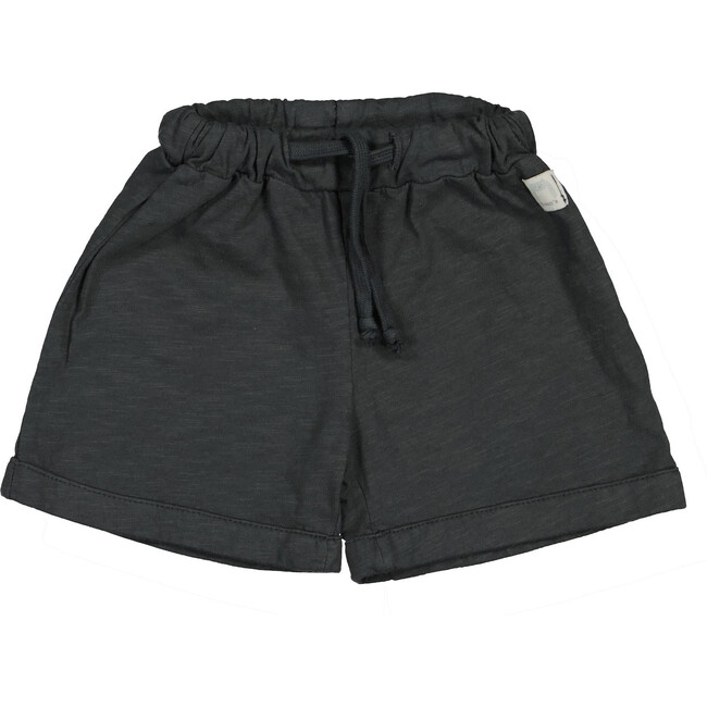 Heathered Drawstring Shorts, Charcoal