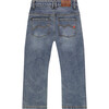 Wide Leg Soft Denim Pant, Medium Blue - Jeans - 2