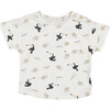 All-Over Toucan Print Short Sleeve T-Shirt, Off-White - T-Shirts - 1 - thumbnail