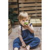 Ruffle Strap Cinched Dungaree Romper, Dark Blue - Overalls - 3 - thumbnail