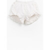 Ruffle Woven Shorts, Ivory - Shorts - 1 - thumbnail