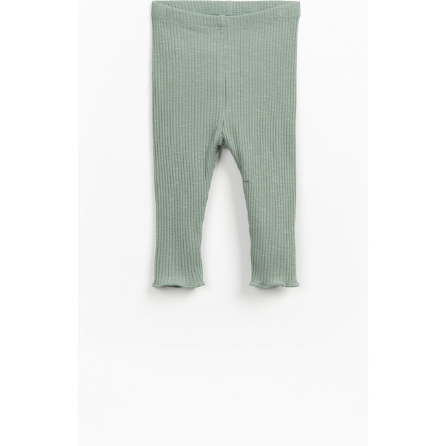 Ribbed Leggings, Green