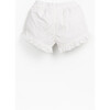 Ruffle Woven Shorts, Ivory - Shorts - 2