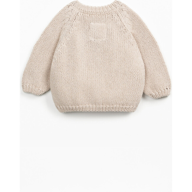 Pointelle Cardigan, Beige