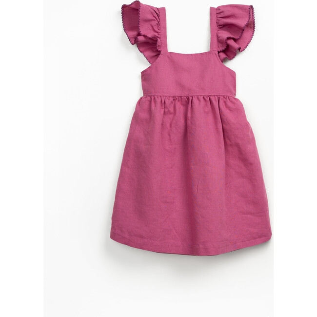 Peplum Hem Dress, Burgundy