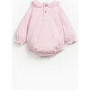 Long Sleeve Bubble Onesie, Pink - Onesies - 2