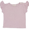 Ruffle Tee, Mauve Pink - T-Shirts - 1 - thumbnail