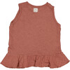 Ruffle Top, Clay - T-Shirts - 2