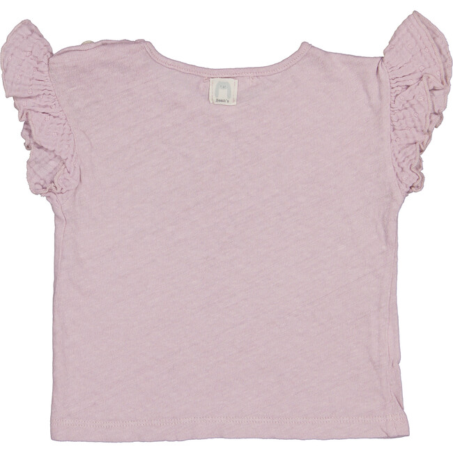Ruffle Tee, Mauve Pink - T-Shirts - 2