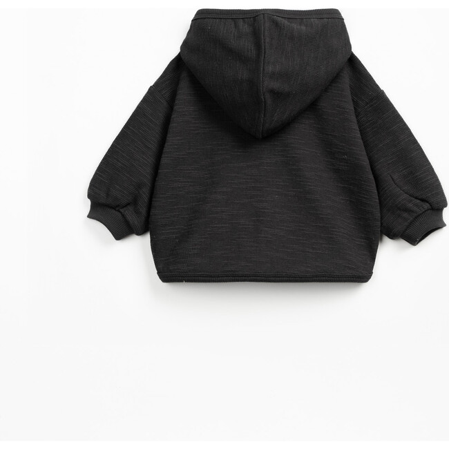 Hooded Cardigan, Grey - Cardigans - 2