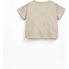 Henley Tee, Beige - T-Shirts - 2 - thumbnail