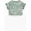 Floral Tee, Green - T-Shirts - 1 - thumbnail