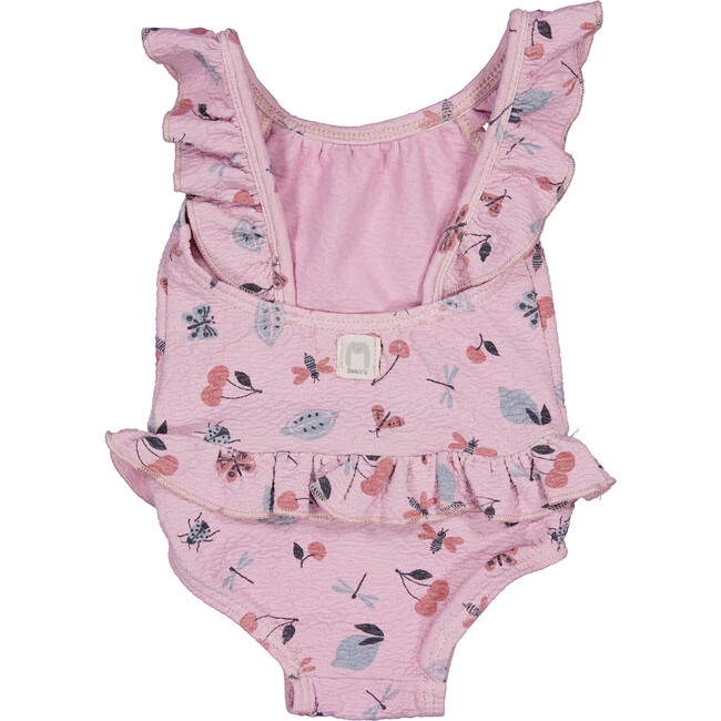 Ruffled One Piece, Mauve Pink - One Pieces - 2
