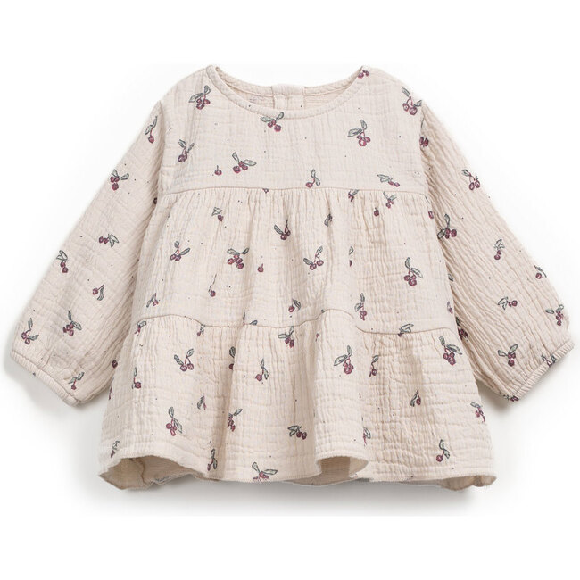 Gauze Tiered Tunic, Cream