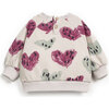 Baby Abstract Heart Print Sweatshirt, Cream - Sweatshirts - 2