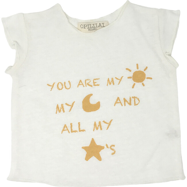 You Are My Sun Tee, Yellow - T-Shirts - 1