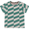 T-Shirt, Green/Cream - T-Shirts - 1 - thumbnail