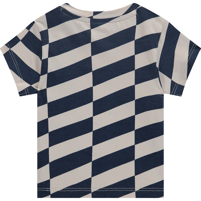 T-Shirt, Navy/Cream - T-Shirts - 2