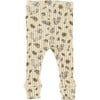 Signs of Autumn Leggings, Ecru - Leggings - 2 - thumbnail