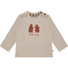 Long Sleeve T-Shirt, Bear Hug Print - T-Shirts - 1 - thumbnail