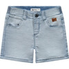 Light Wash Denim Shorts, Blue - Shorts - 1 - thumbnail