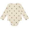 Hot Air Balloon Long Sleeve Onesie, Cream - Onesies - 2