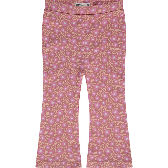 Floral Flare Leggings, Pink