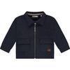 Zipped Collared Jacket, navy - Jackets - 1 - thumbnail
