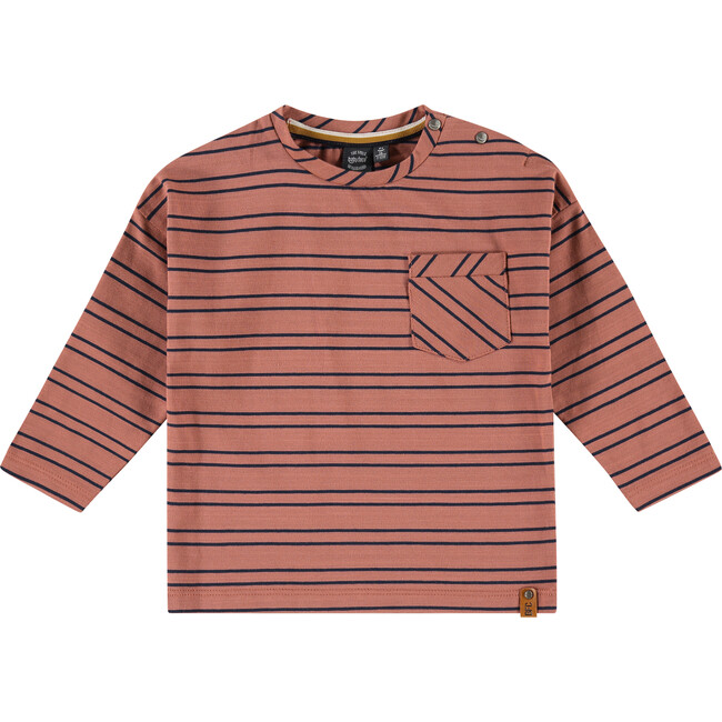 Striped Pocket Long Sleeved Tee, Canyon
