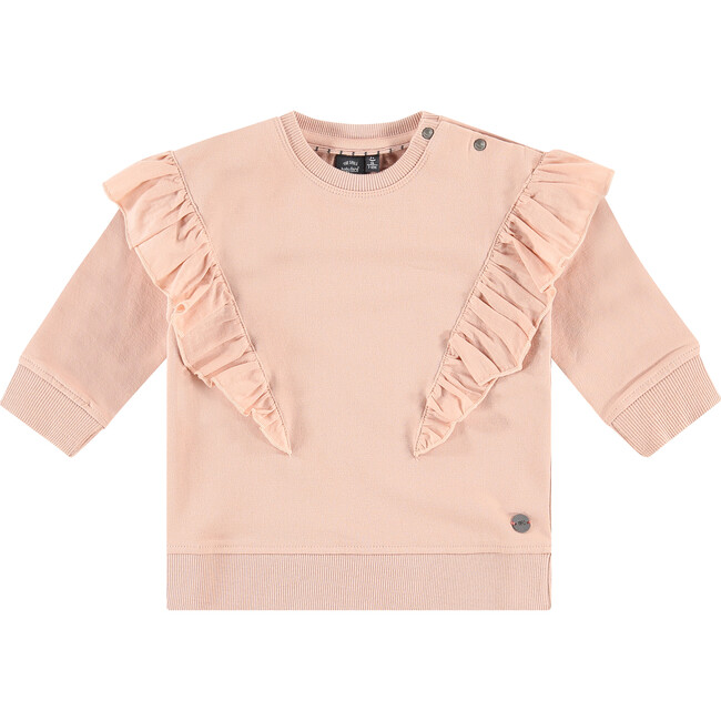 Ruffle Pullover, Faded Salmon