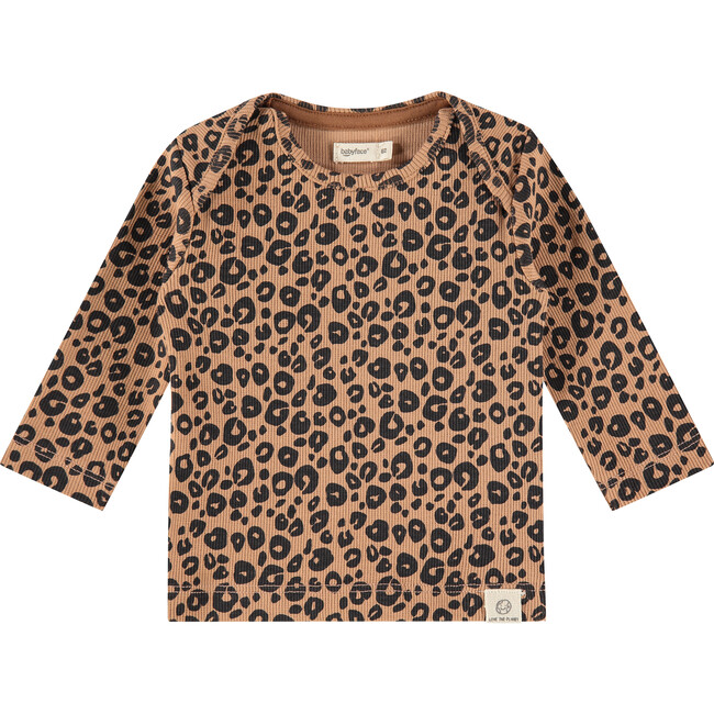 Leopard Long Sleeved Tee, Brown