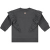 Ruffle Pullover, Antra - Sweatshirts - 2 - thumbnail