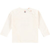 Heart Long Sleeved Tee, Ivory - T-Shirts - 2