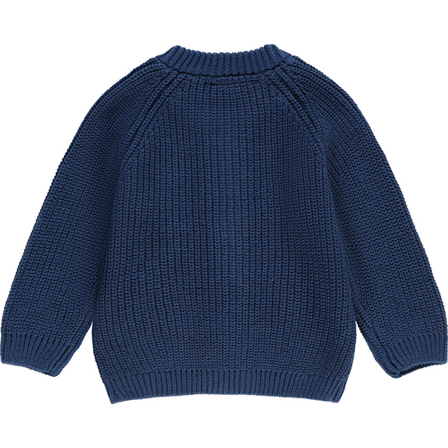Zip Cardigan, Navy - Cardigans - 2