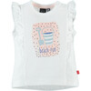 Beach Fun Sleeveless Tee, White - T-Shirts - 1 - thumbnail