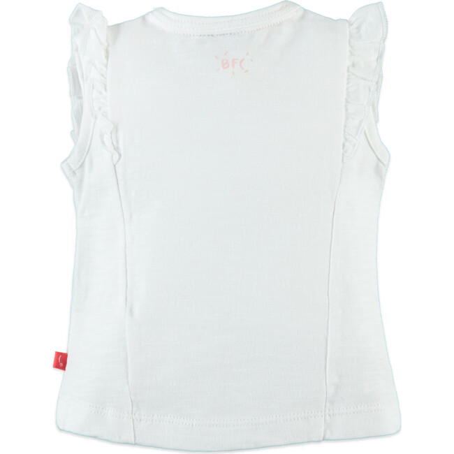 Beach Fun Sleeveless Tee, White - T-Shirts - 2