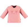 Monochromatic Playground Print Long Sleeve Tee Shirt, Peachy Pink - T-Shirts - 1 - thumbnail