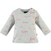 "Feel the Rhythm" All-Over Print Long Sleeve Tee Shirt, Cool Grey - T-Shirts - 1 - thumbnail