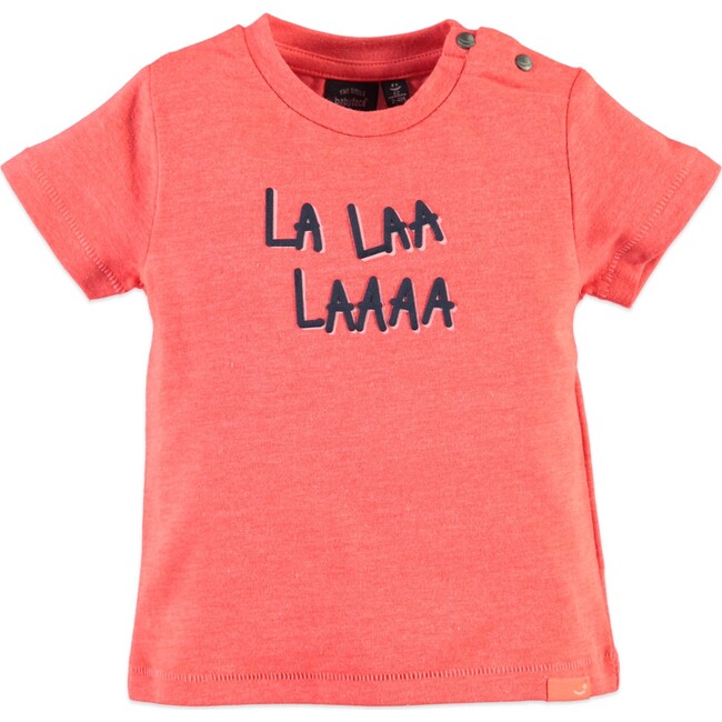 La La La Short Sleeve Tee, Neon Red
