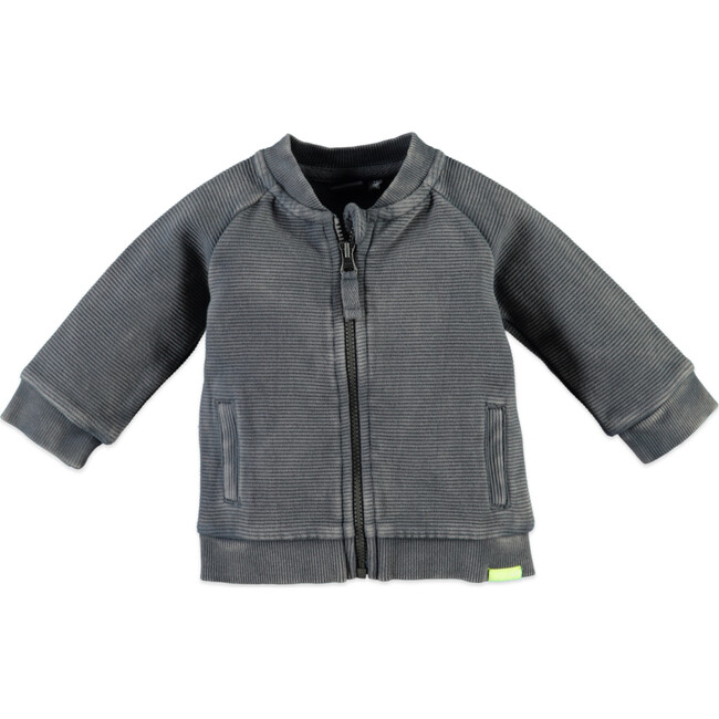 Zipper Bomber Jacket, Concrete