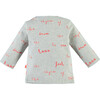 "Feel the Rhythm" All-Over Print Long Sleeve Tee Shirt, Cool Grey - T-Shirts - 2