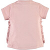 Ruffles Short Sleeve Tee, Dusk Pink - T-Shirts - 2